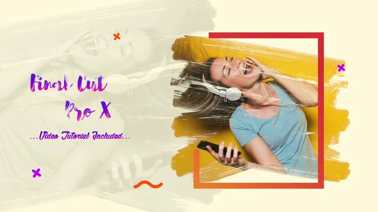 明媚夏日幻灯片动画fcpx视频模板