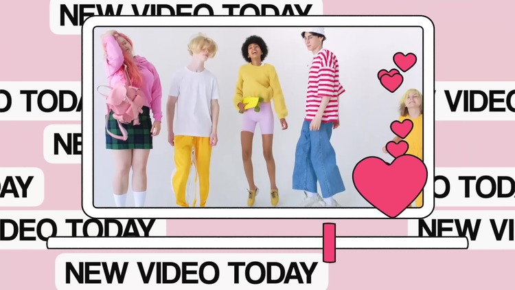 可爱的3D波普艺术介绍fcpx视频模板