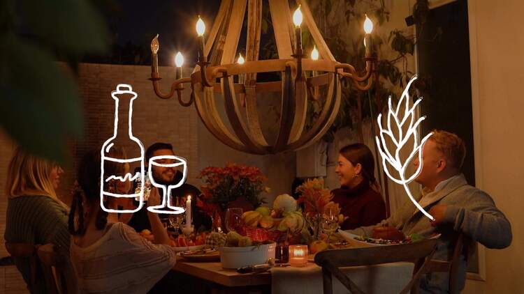 感恩节涂鸦包fcpx视频模板