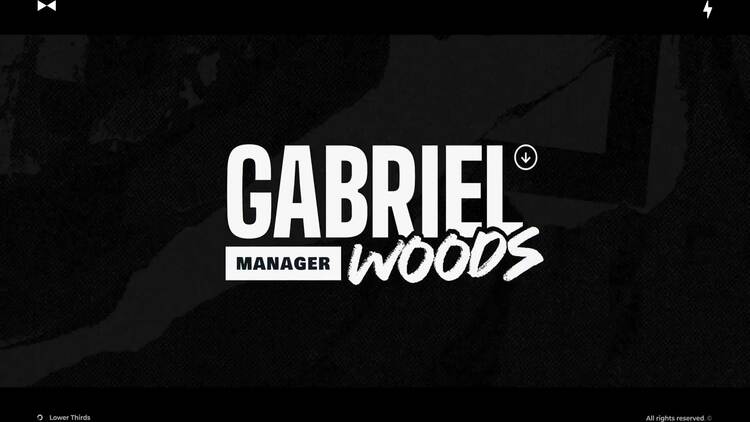 独特的下方三分之一字幕fcpx视频模板