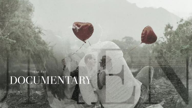 双重曝光墨水幻灯片AE视频模版