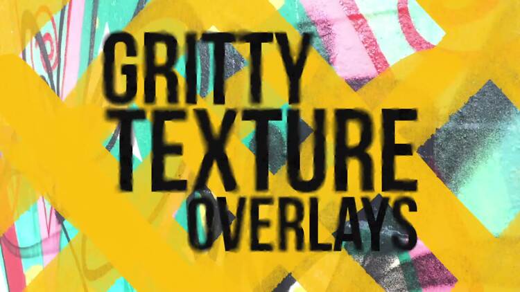 粗糙纹理叠加AE视频模版