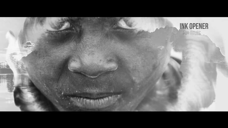 电影级的黑白配色动画fcpx视频模板