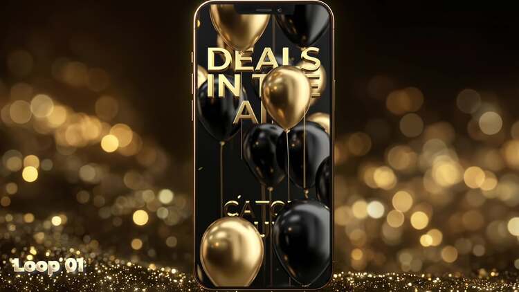 黑色星期五黄金圈fcpx视频模板