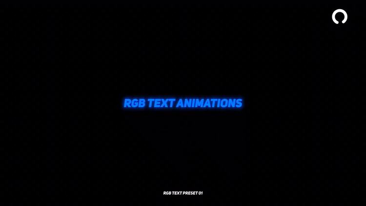 RGB文字动画效果fcpx视频模板