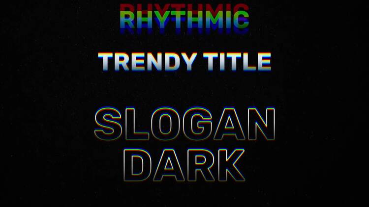 动态文本标题PR模板