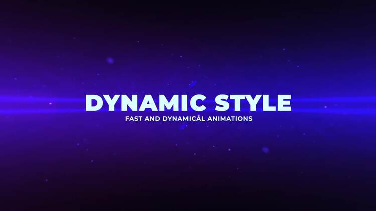 炫酷动感的动画fcpx视频模板