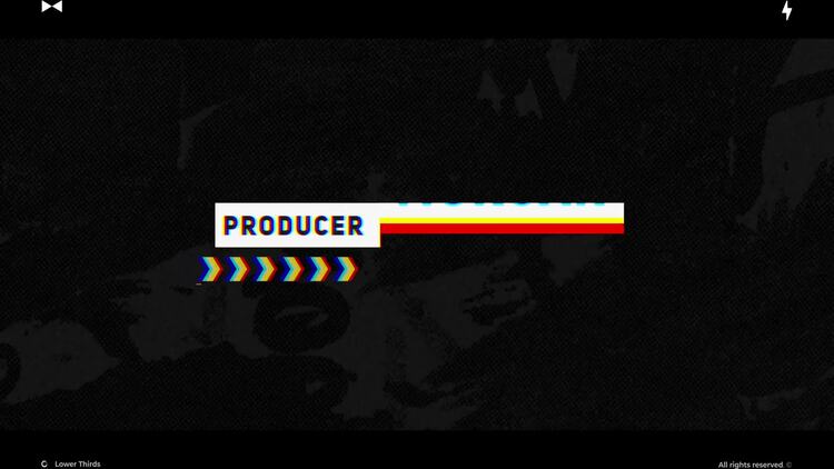 独特的下方三分之一字幕PR模板