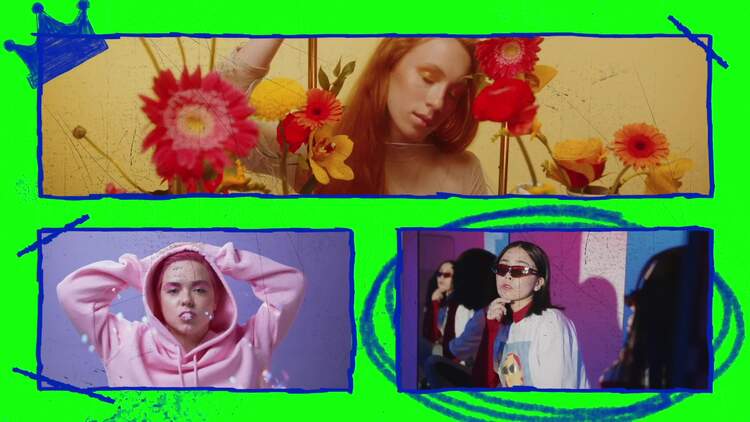 Grunge 分屏套件PR模板