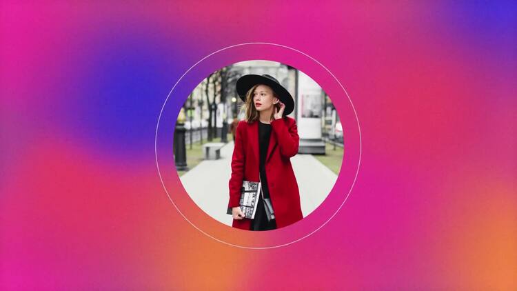 霓虹渐变促销幻灯片动画fcpx视频模板