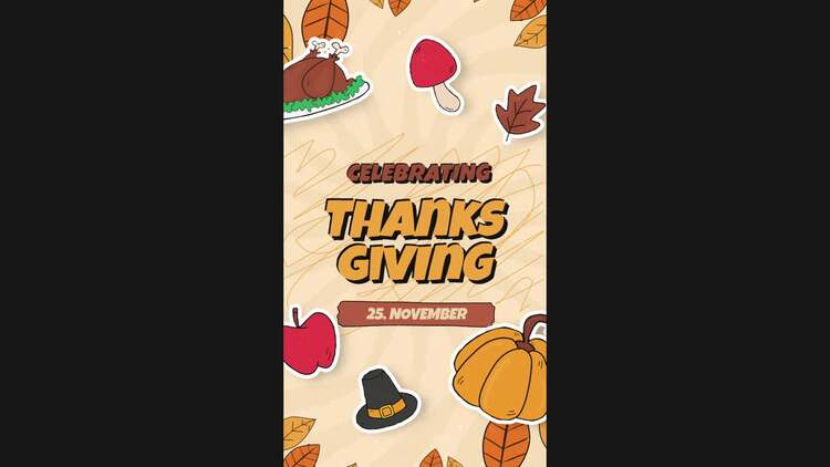 感恩节故事包PR模板