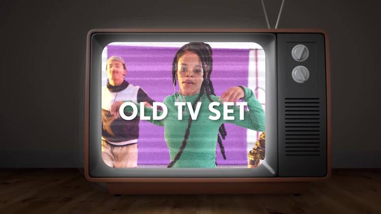 老式电视机PR模板