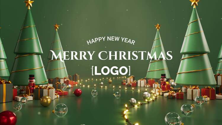 圣诞节开幕式AE视频模版