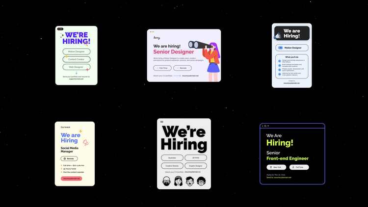 我们正在招聘fcpx视频模板