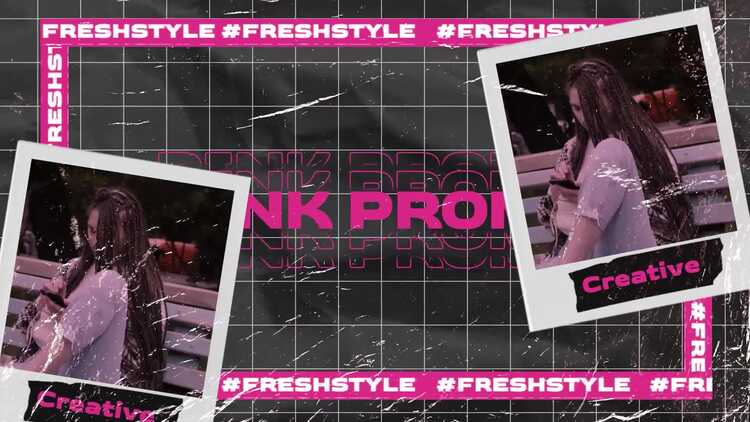 粉色促销动画效果fcpx视频模板