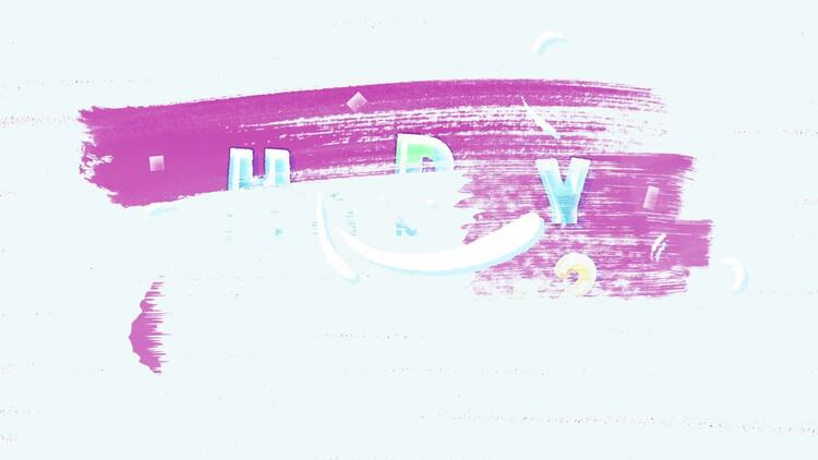 新年快乐标志动画fcpx视频模板