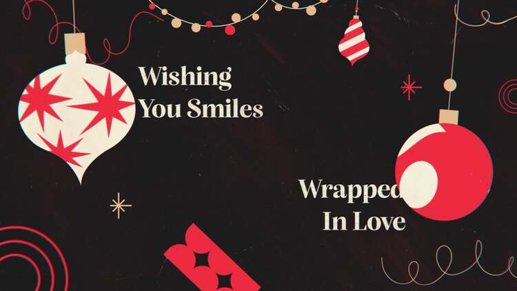 极简圣诞愿望徽标AE视频模版