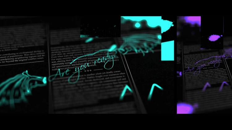 故障发光动态介绍AE视频模版