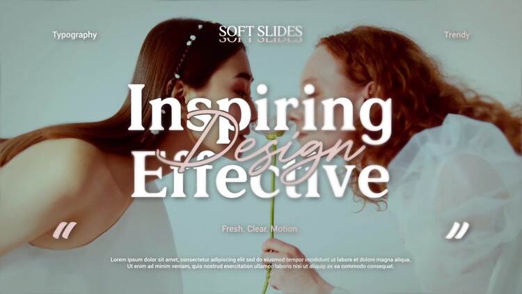 时尚动态文字幻灯片PR模板