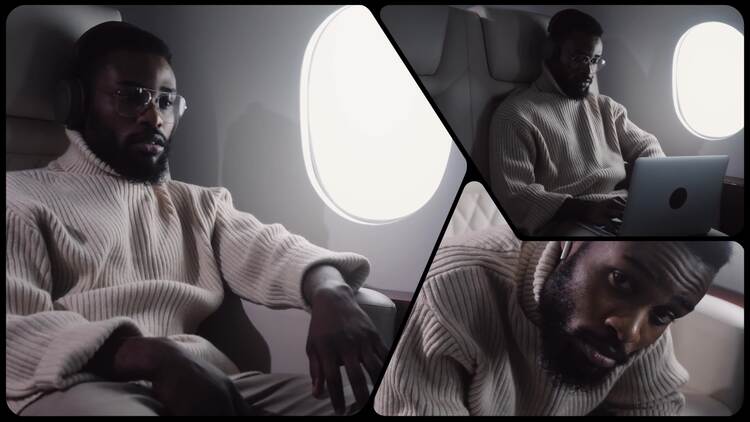 抽象分屏AE视频模版