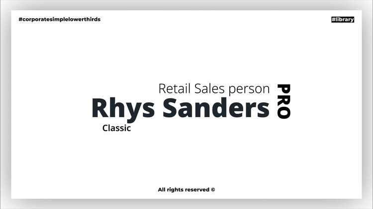 企业简洁字幕条PR模板