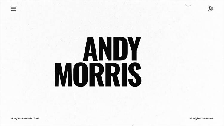 优雅流畅的标题AE视频模版