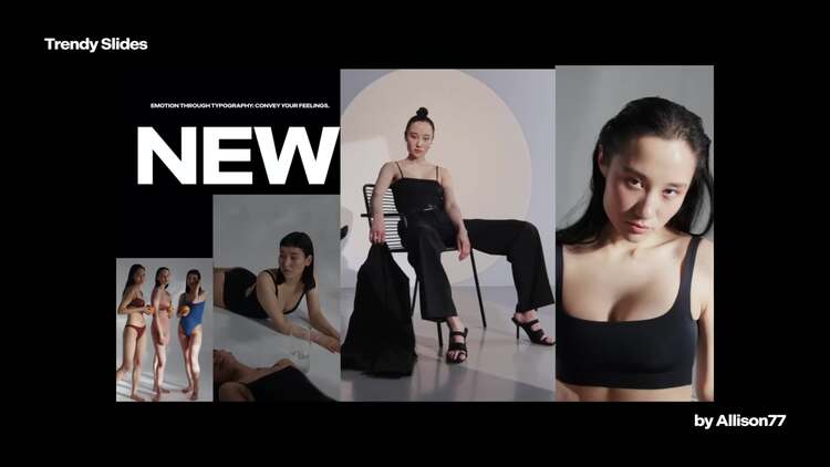 Trendy Slides幻灯片PR模板