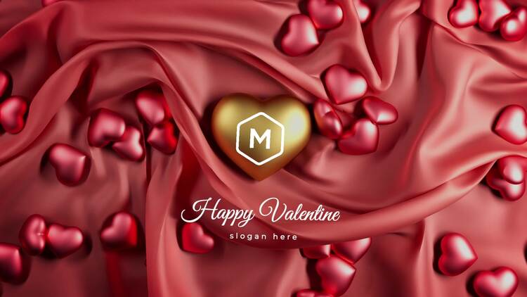 情人节甜蜜动画fcpx视频模板