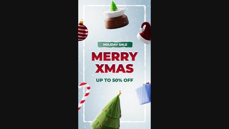 節日圣誕故事fcpx視頻模板