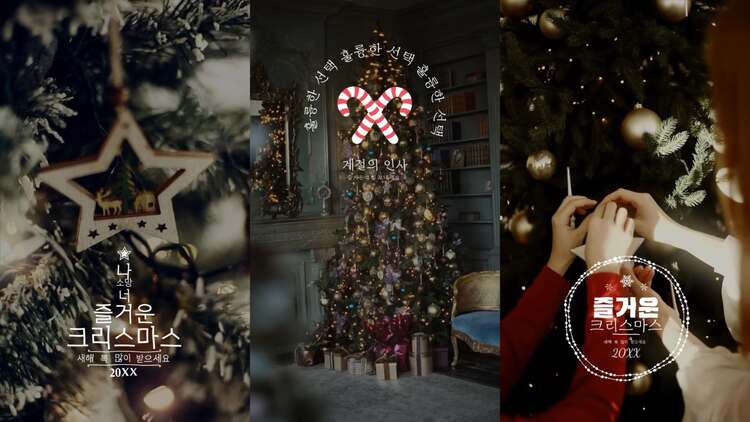 圣誕節和新年主題fcpx視頻模板