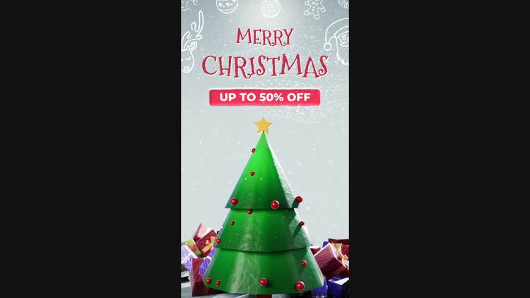 节日圣诞故事PR模板