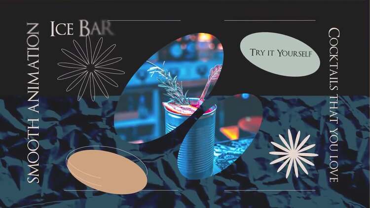 时尚纹理幻灯片动画fcpx视频模板