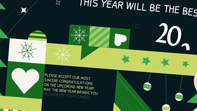 圣诞祝福创意幻灯片fcpx视频模板