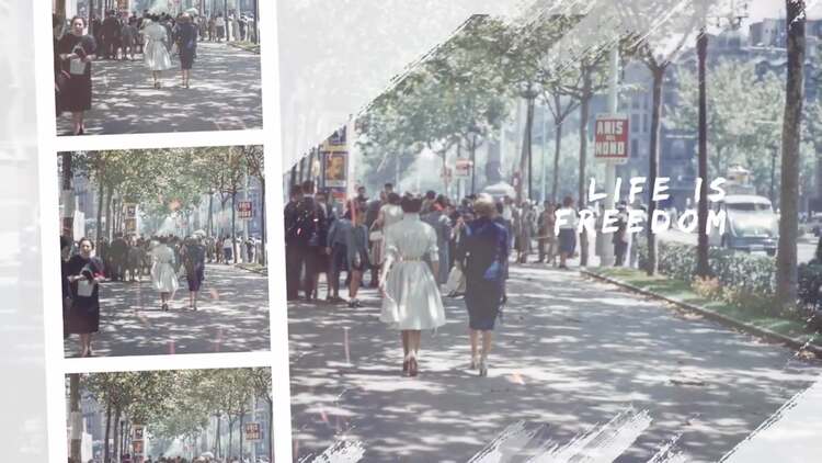 画笔幻灯片fcpx视频模板