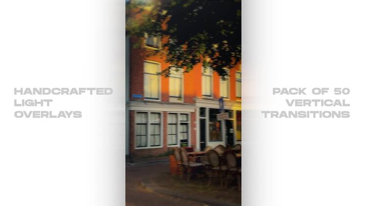 垂直相机光线过渡PR模板