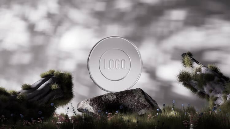 超现实自然标志PR模板