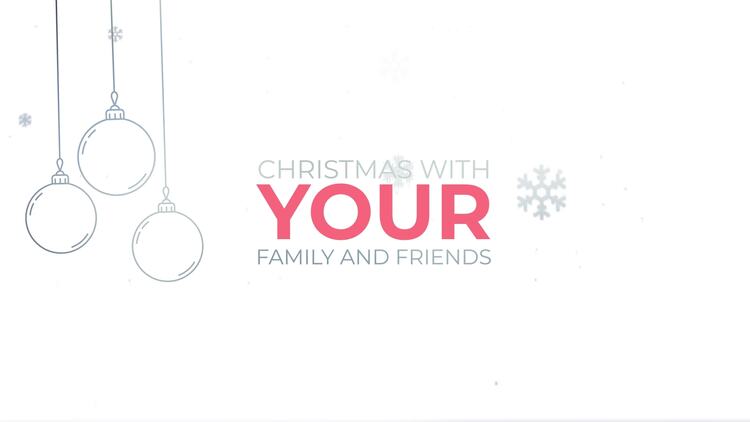 圣诞节动画fcpx视频模板