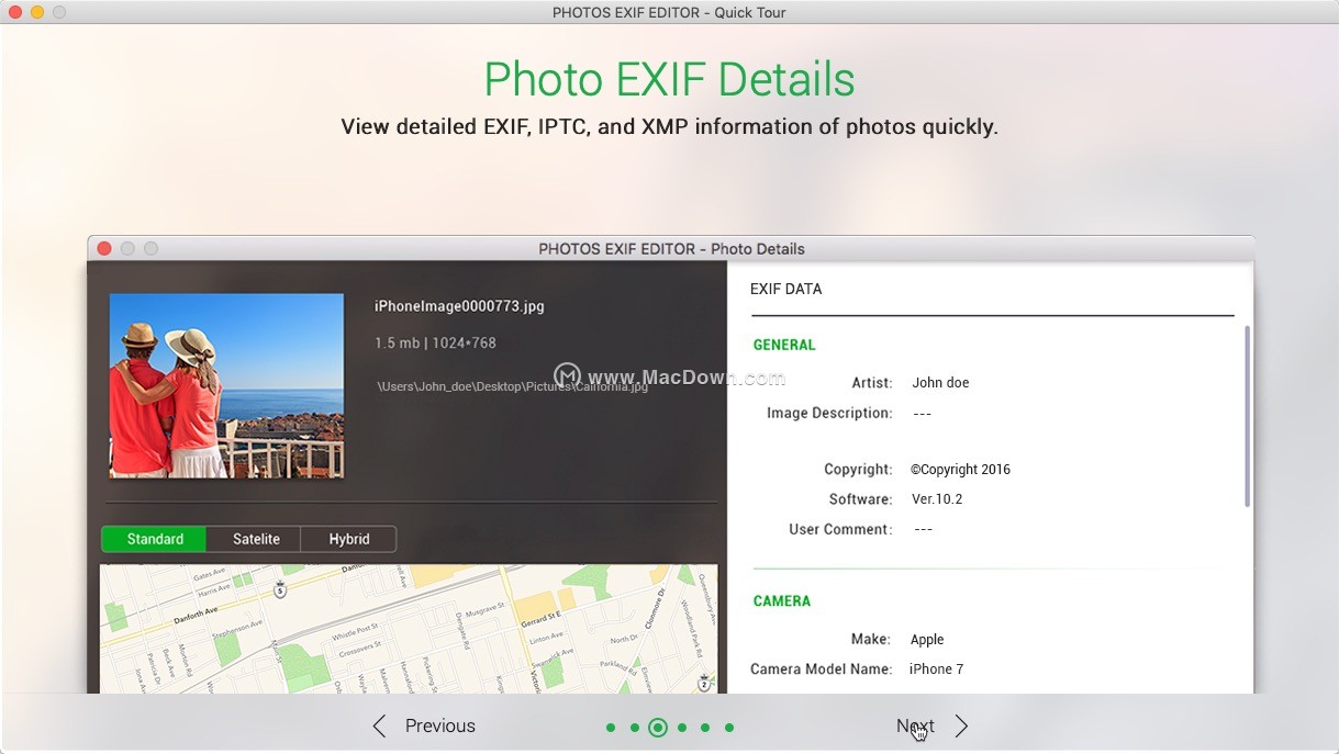Exif Editor Mac破解版-Photos Exif Editor for Mac(照片EXIF编辑器)- Mac下载插图6