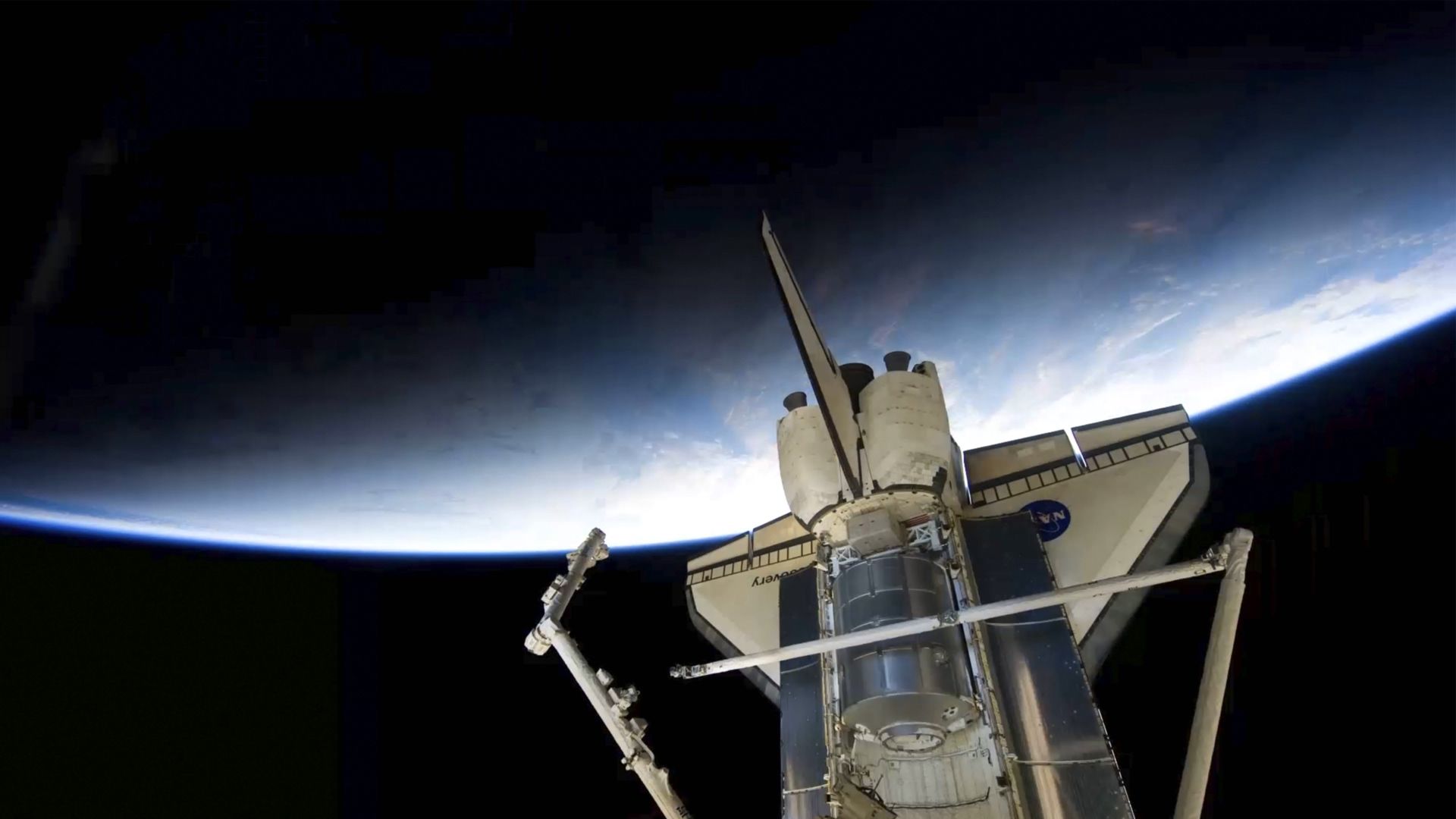 国际空间站俯瞰地球5k动态桌面壁纸
