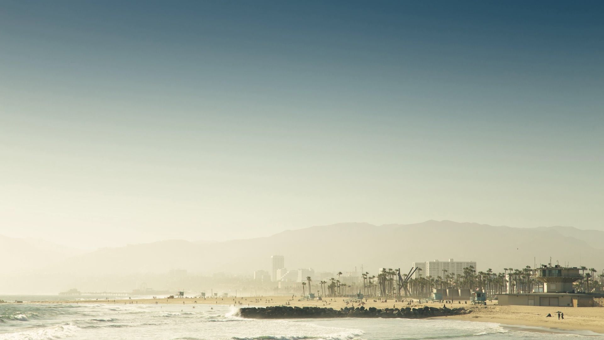 美国加州海滩4k动态壁纸