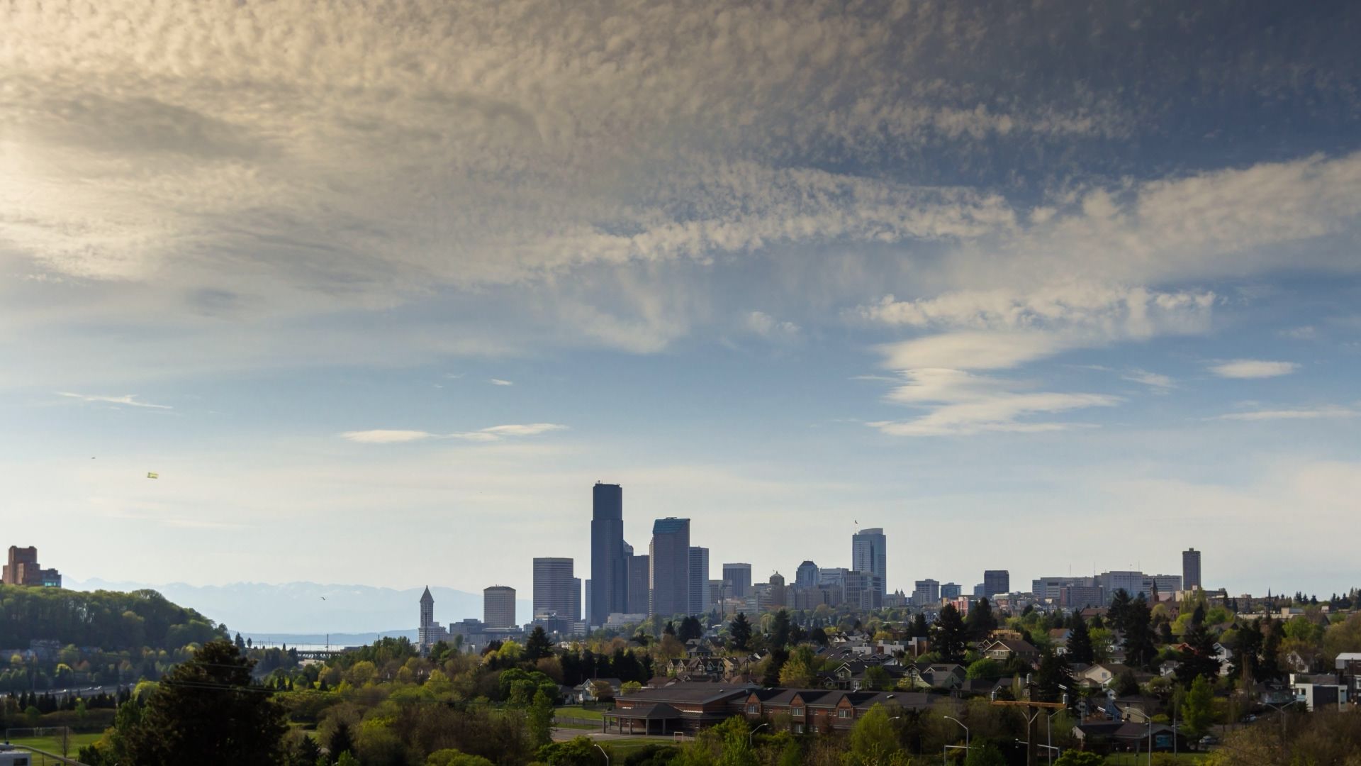 西雅图24小时城市风景4k高清动态壁纸