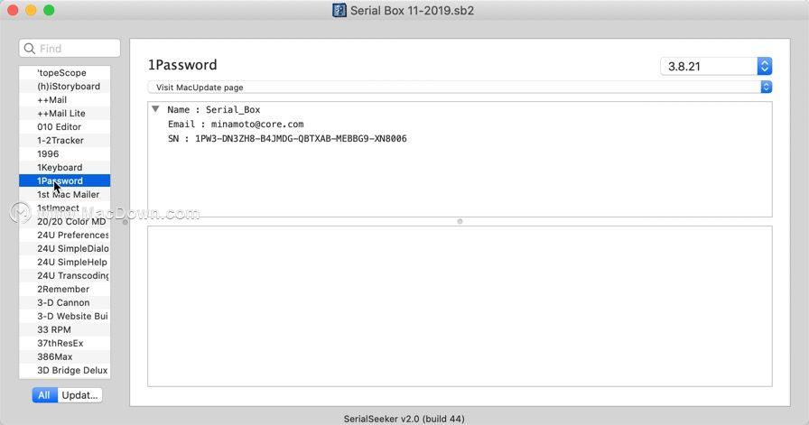 Serialbox mac-Serialbox for Mac(序列号查询工具) – Mac下载插图7
