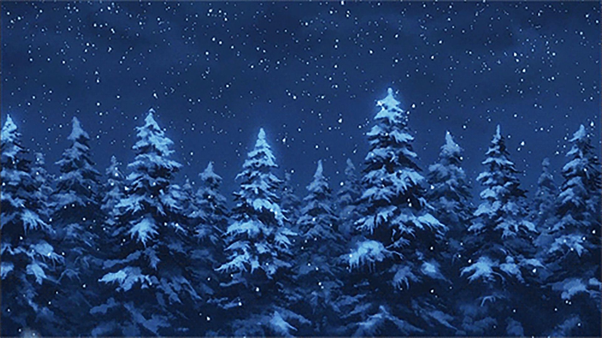 冬季夜空繁星点点高清苹果动态壁纸