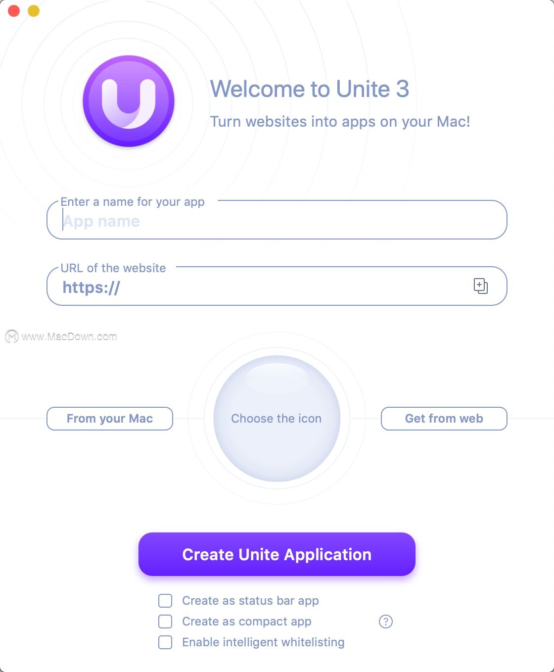 Unite Mac破解版-Unite for Mac(将网站转化为应用程序)- Mac下载插图3