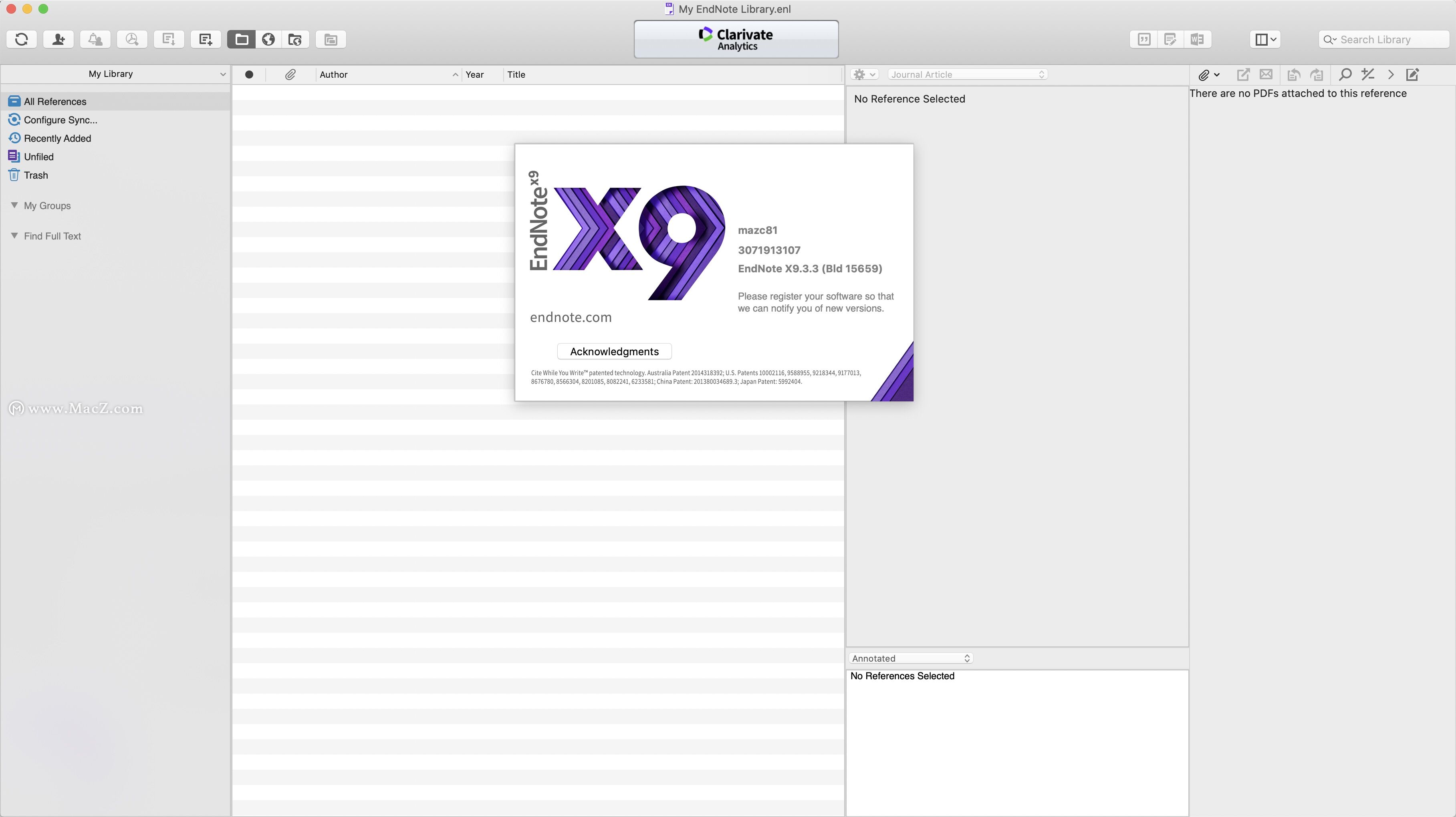 endnote x9破解版-EndNote X9 for Mac(最好用的文献管理软件)- Mac下载