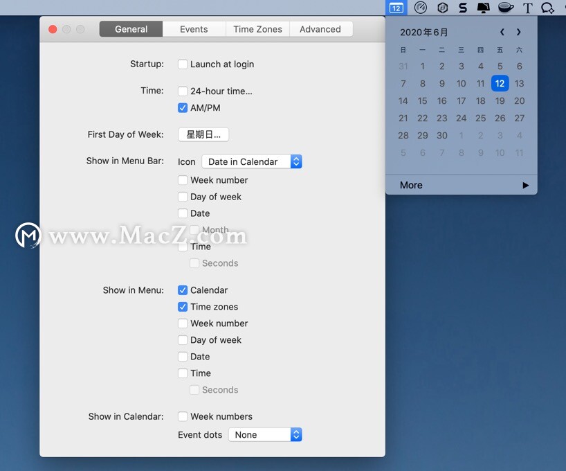 Dato Mac破解版-Dato for Mac(菜单栏时钟软件)- Mac下载插图3