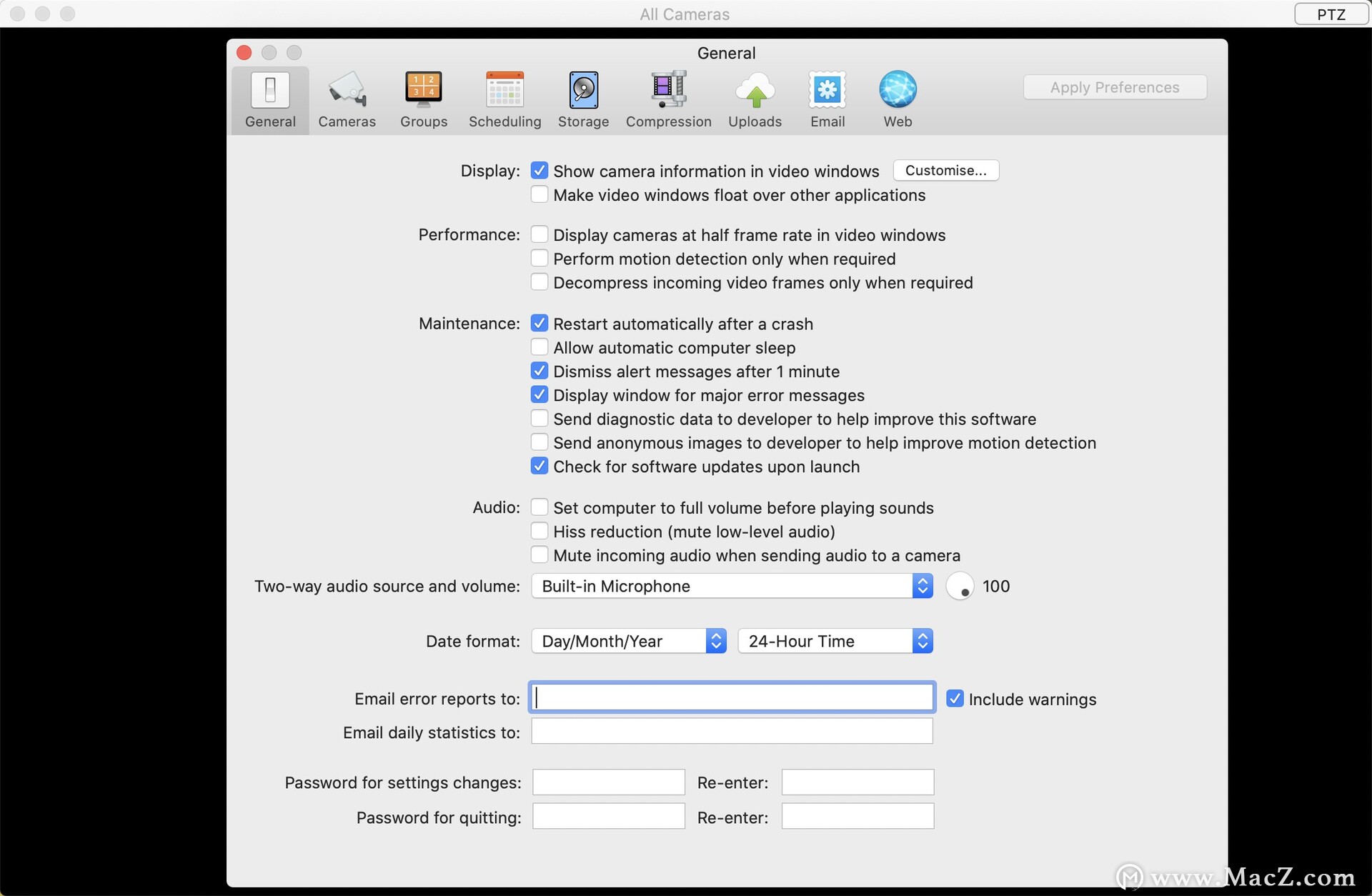 SecuritySpy MAC下载-SecuritySpy for Mac(Mac视频监控软件)- Mac下载插图9