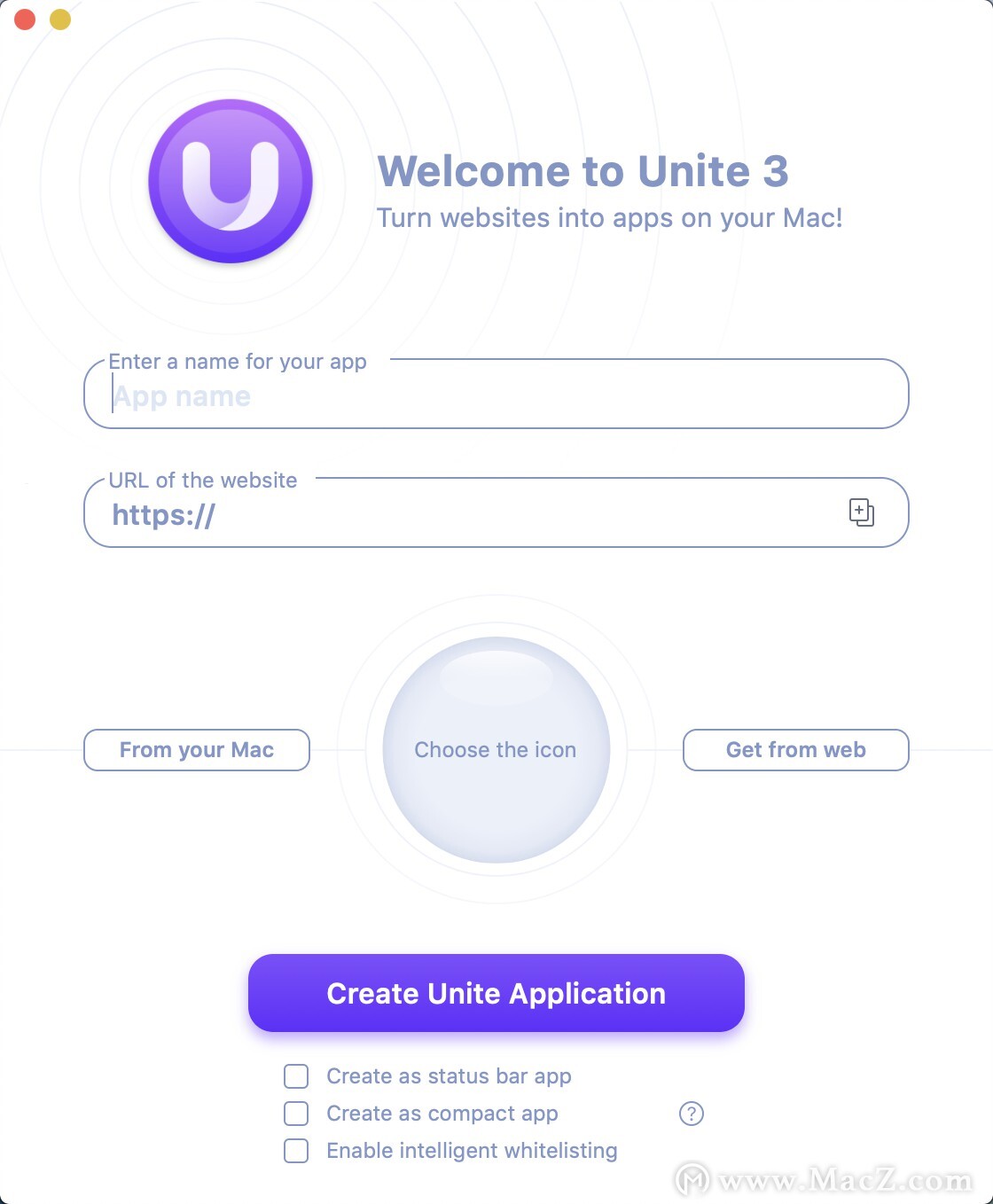 Unite Mac破解版-Unite for Mac(将网站转化为应用程序)- Mac下载插图2