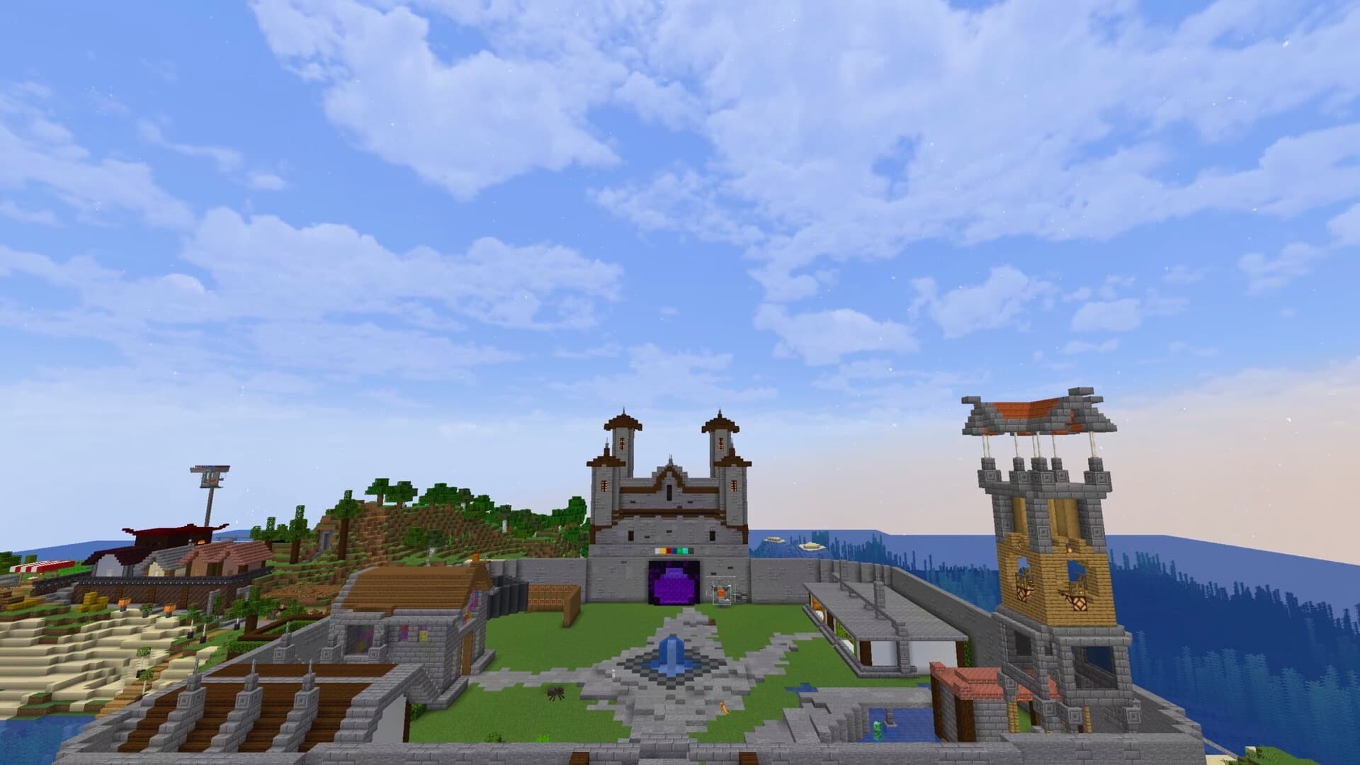 我的世界手游城堡大门怎么建-我的世界手游城堡大门建造方法-游戏爱好者