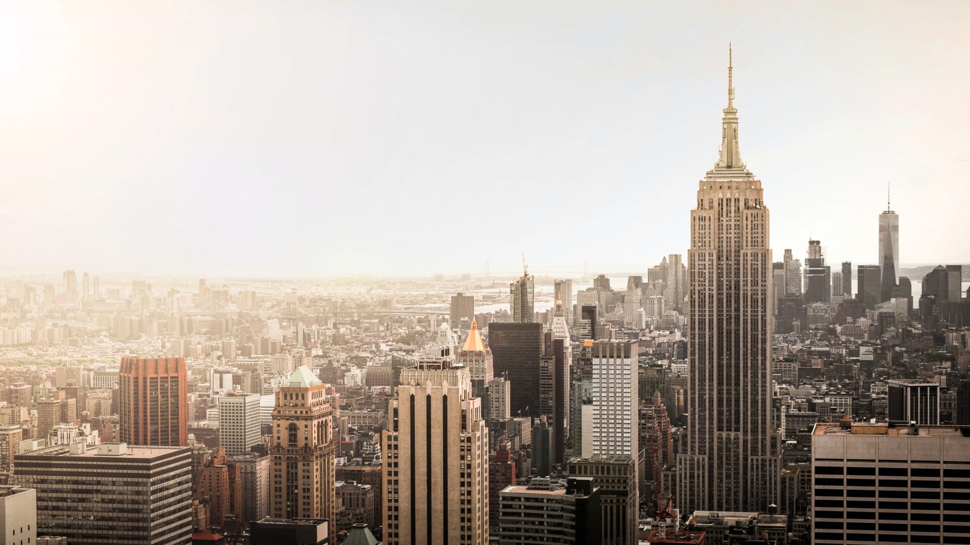 纽约帝国大厦建筑景象高清动态壁纸